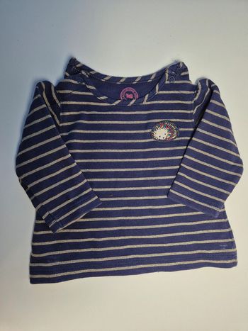 T-shirt manches longues La Compagnie des Petits taille 6 mois 67 cm