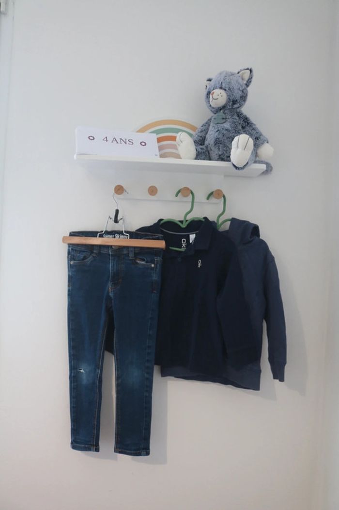 Ensemble polo/gilet Okaïdi et pantalon Tape à l'oeil 4 ans