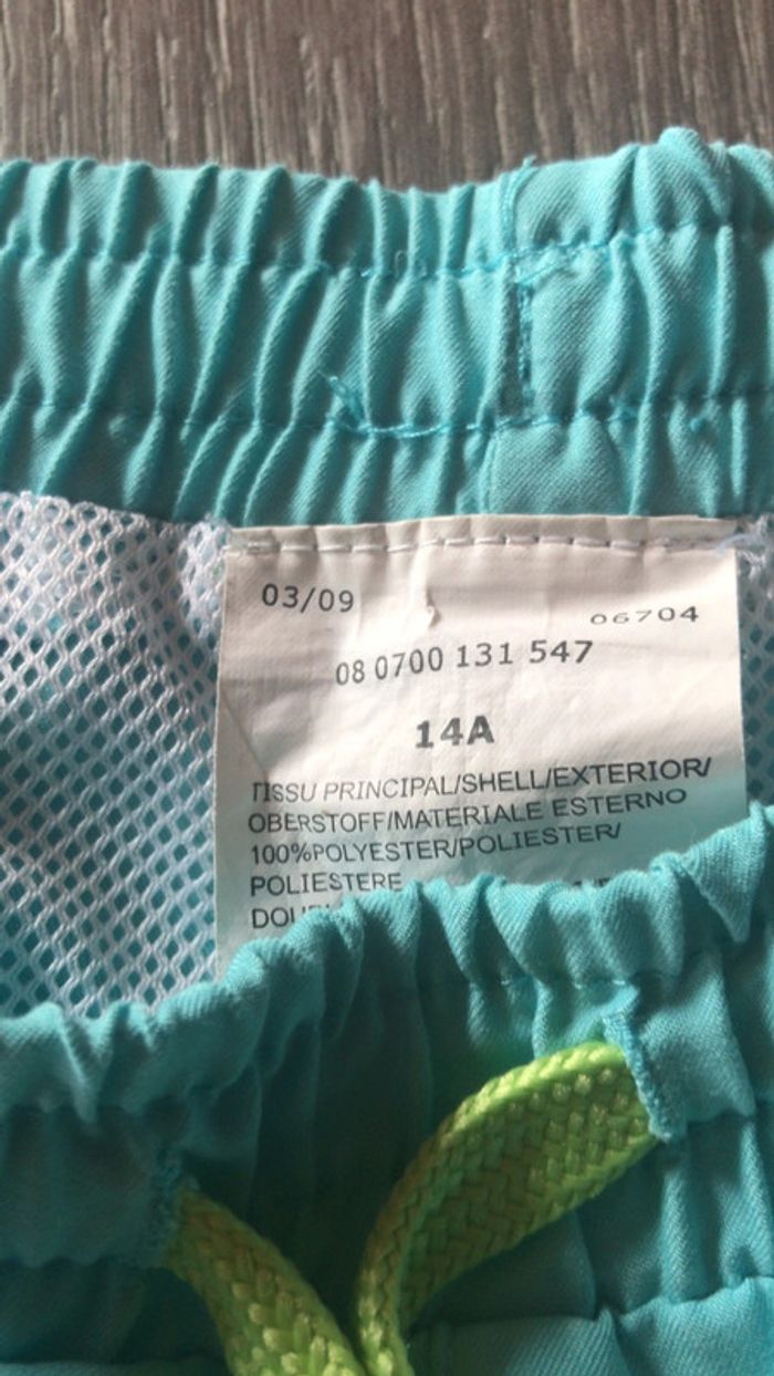Short de bain taille 14 ans turquoise - photo numéro 4
