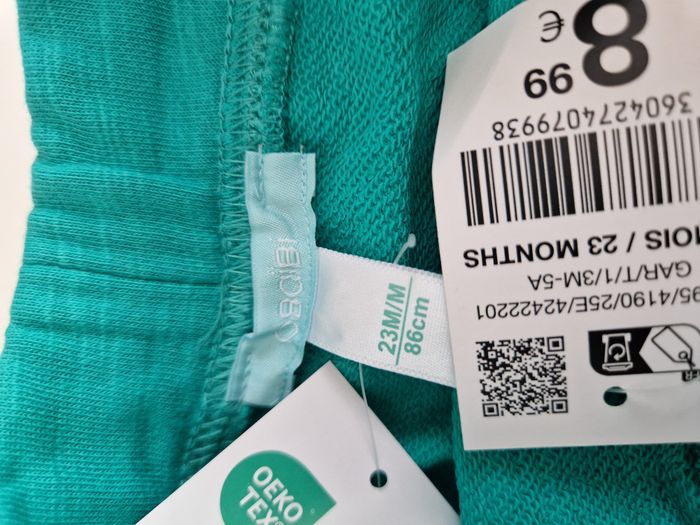 Short vert obaibi 23 mois neuf - photo numéro 5