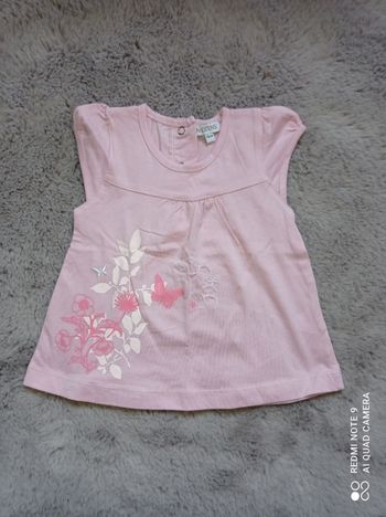 T-shirt débardeur fille, In Extenso, taille 12 mois (1 an) NEUF
