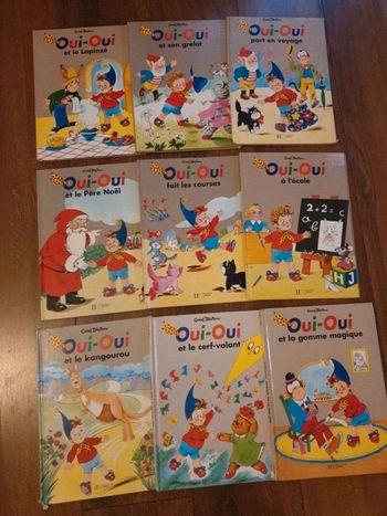 Lot  9  livres Oui-oui collection hachette  jeunesse