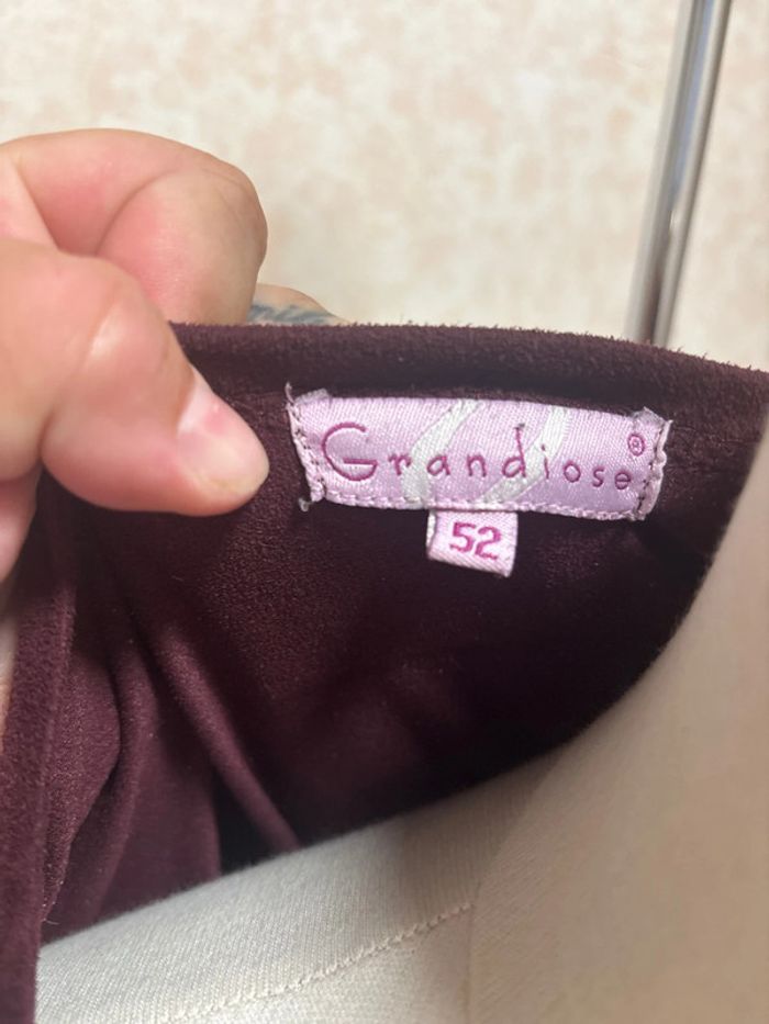 Robe style suédine taille 52 marque grandiose - photo numéro 3