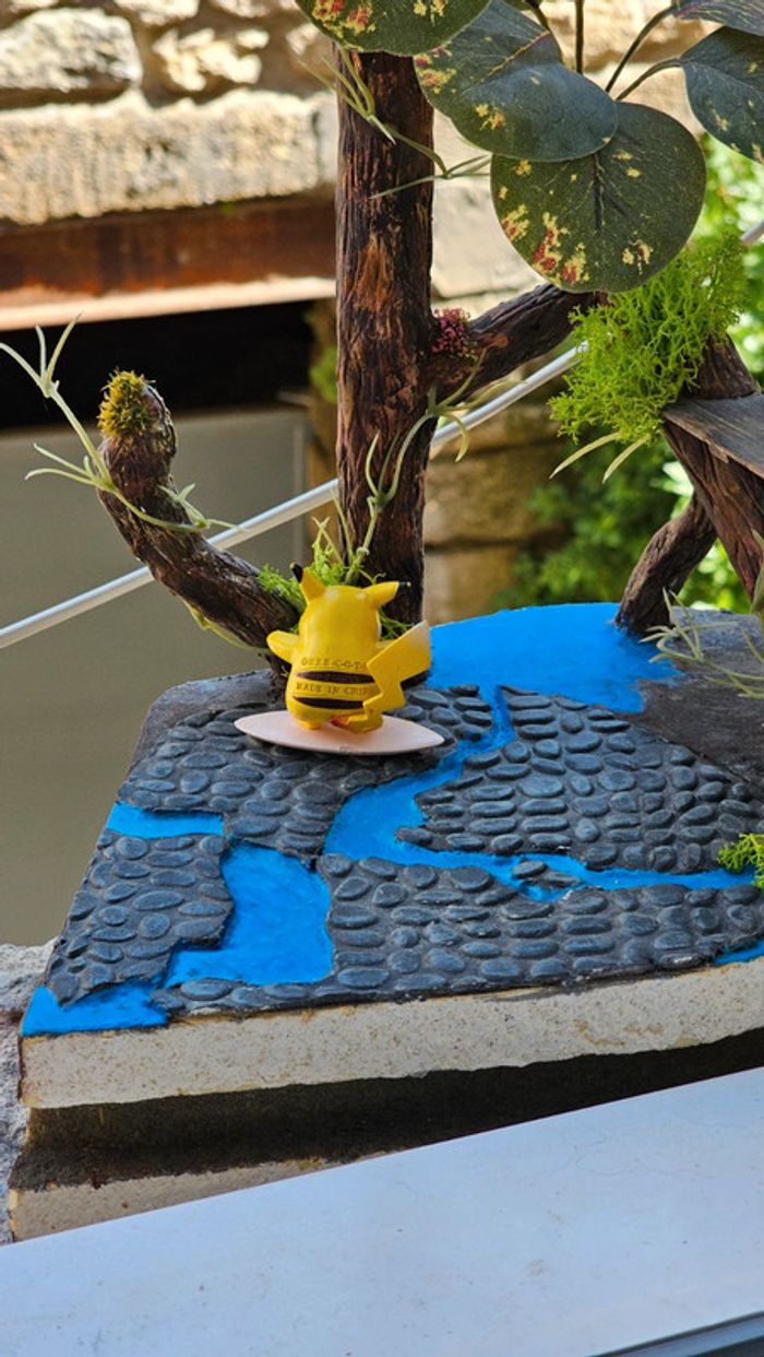 Super figurine Pokemon Nintendo tomy C.G.T.S.J pikachu surfeur - photo numéro 5