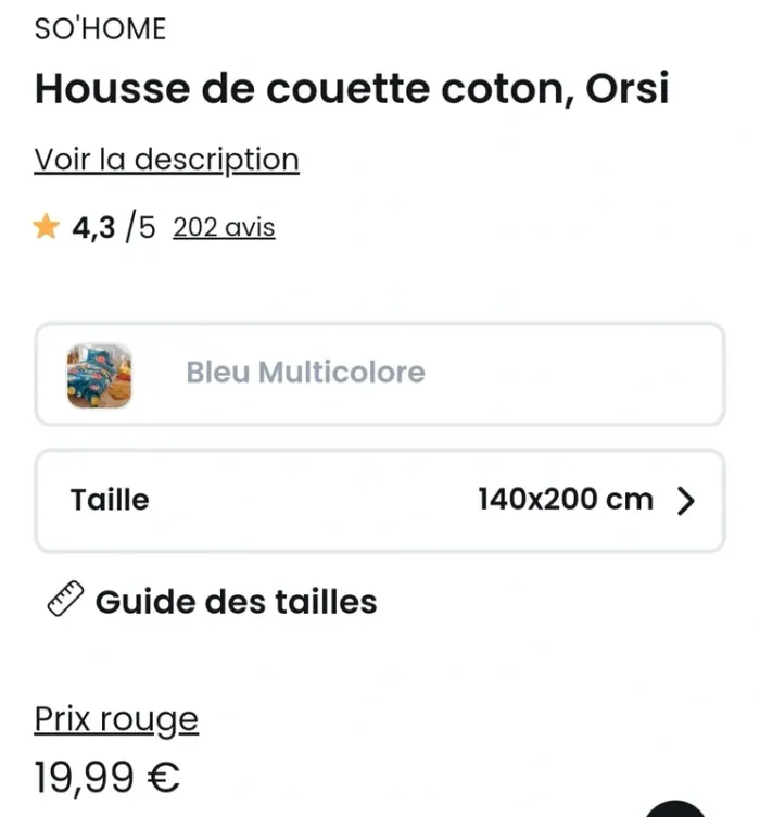 Parure de lit, drap et taie d’oreiller - photo numéro 9