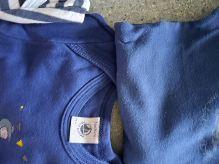 Lot de 4 body " t- 2 ans " bleu - photo numéro 2