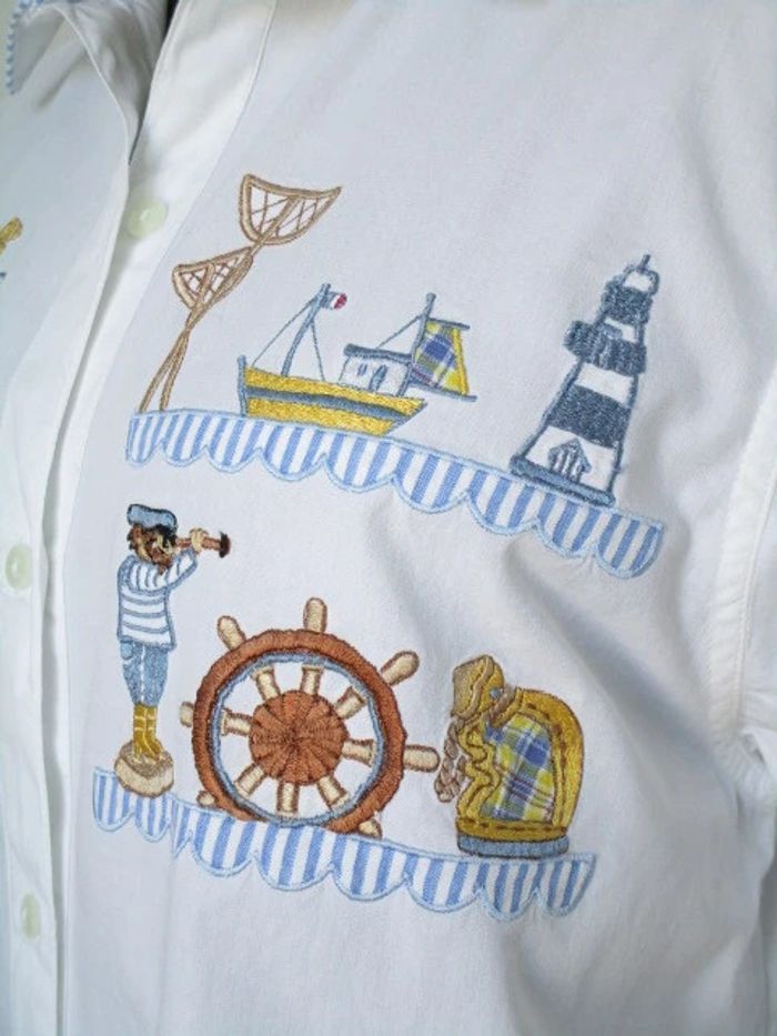 Chemise vintage étagères marin 42 TBE - photo numéro 5