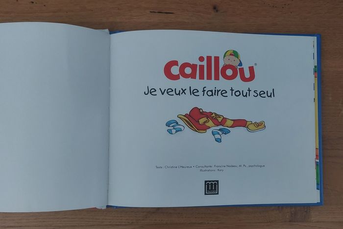 Caillou : je veux le faire tout seul - Trifora - photo numéro 2