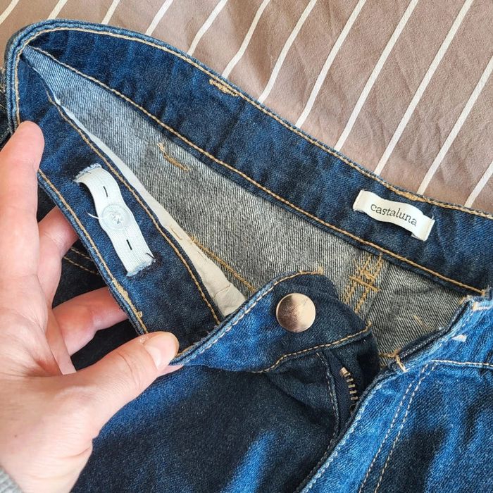 Jean 44 Castaluna taille réglable petites franges au bas - photo numéro 3