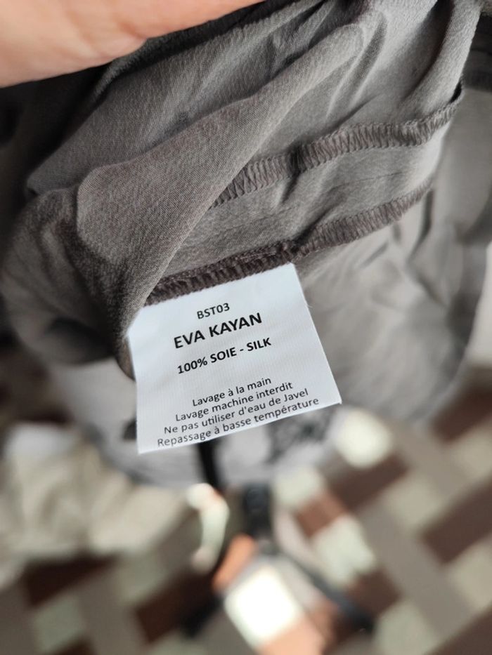 Superbe haut femme avec froufrou Eva Kayan taille L - photo numéro 6
