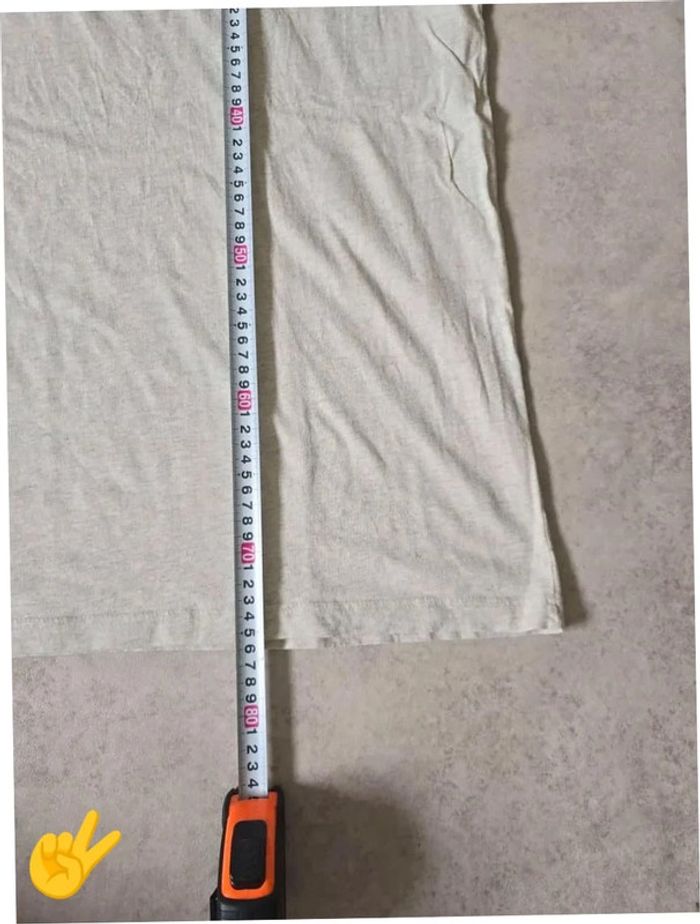 T-shirt Ralph Lauren XL coupe col rond blanc beige Homme Men tee004b - photo numéro 5