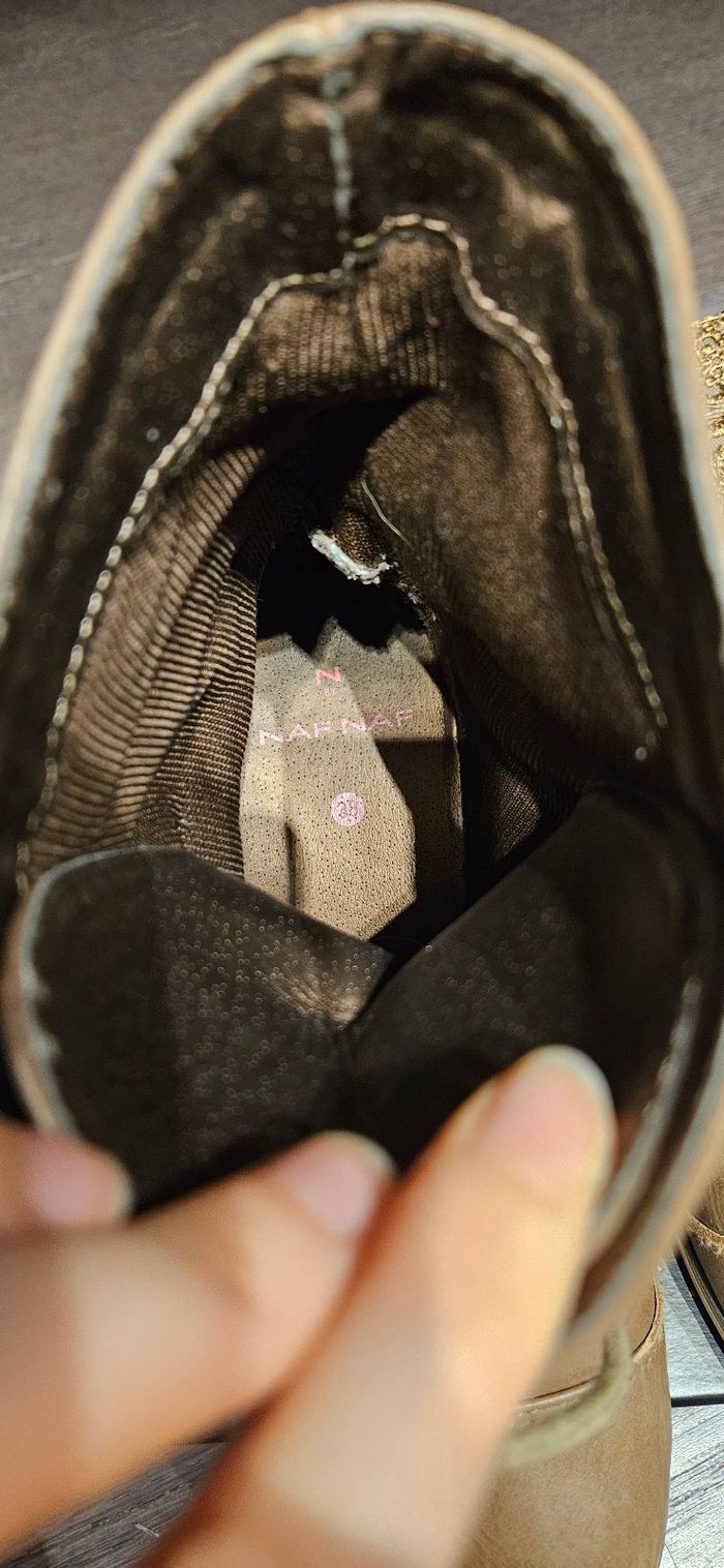 Bottines brodées en cuir - Taille 39 - photo numéro 7