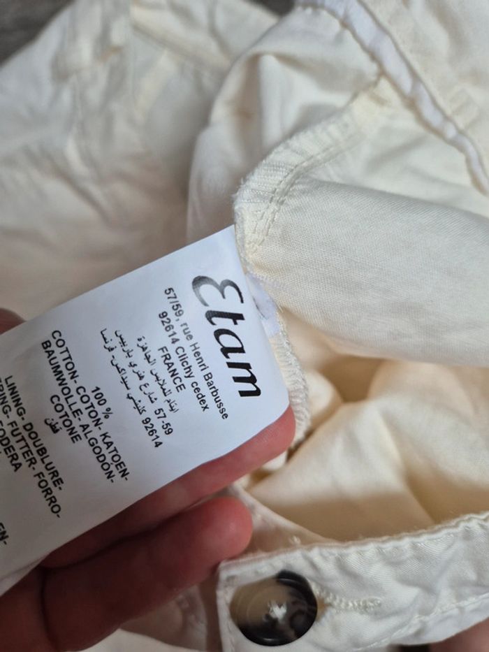 Pantalon écru Etam - photo numéro 3