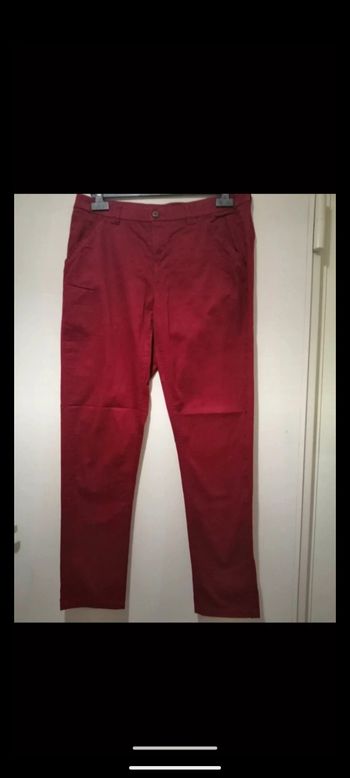 Pantalon vintage Yessica rouge. Taille 42/44