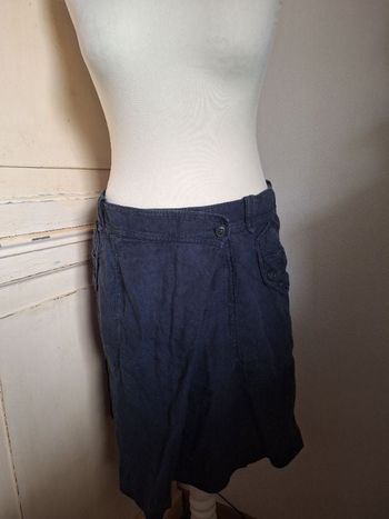 Jupe droite bleue Comptoir des cotonniers