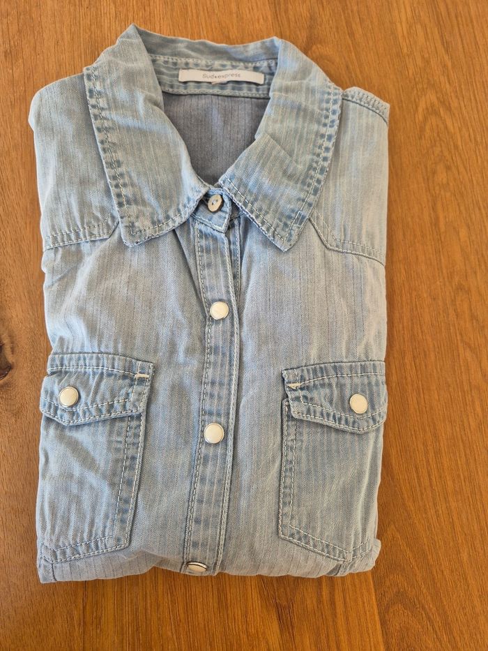 Chemise en jean Sud Express - photo numéro 2