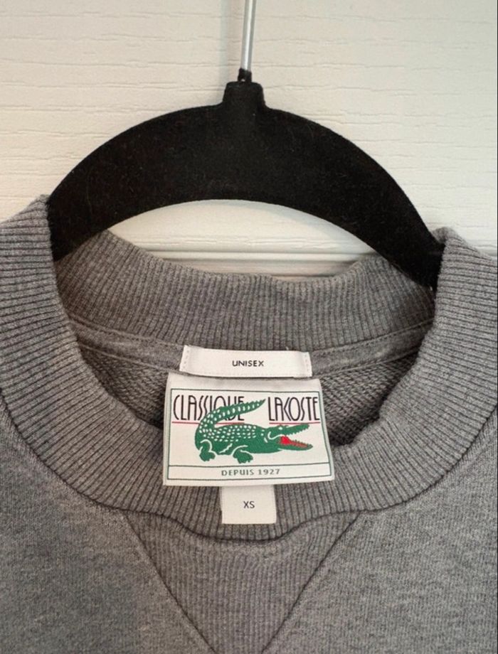 Sweat Lacoste gris - photo numéro 2