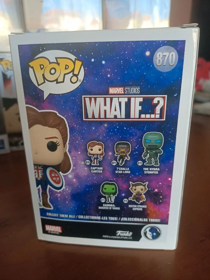 Figurine funko pop Marvel studios what if n°870 captain carter - photo numéro 3
