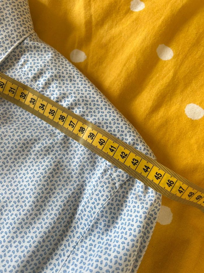 Chemise bleu manches longues en coton Jules - taille M - photo numéro 8