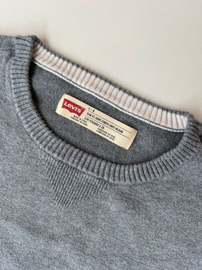 Pull Lévis gris taille L très bon état - photo numéro 7