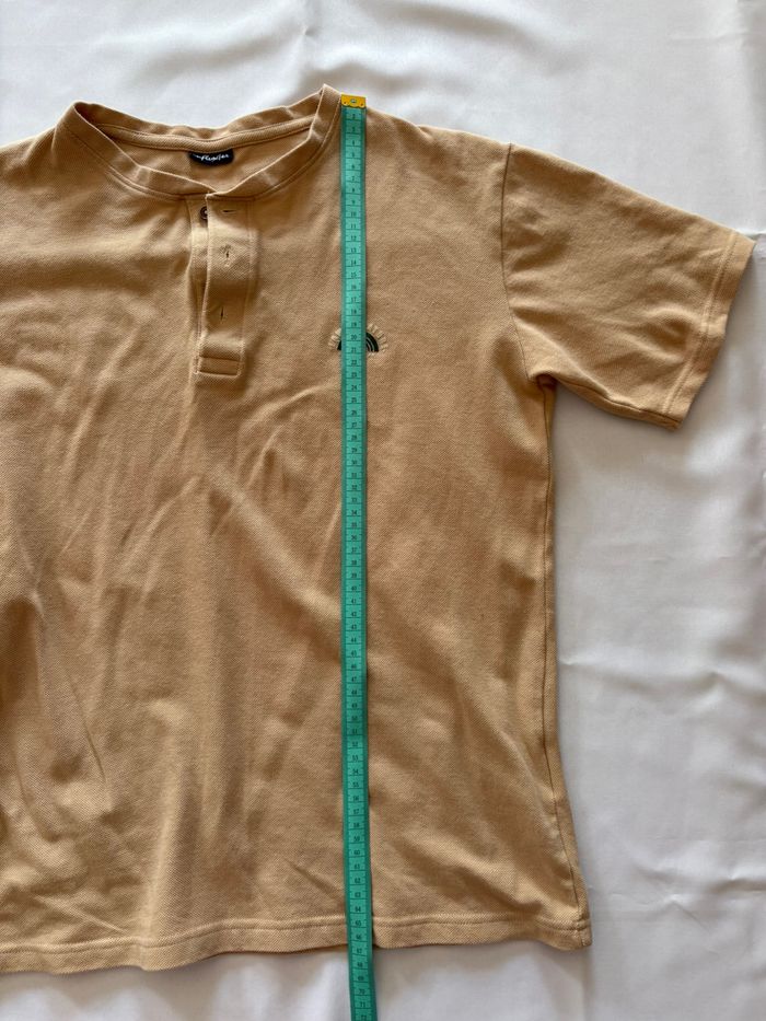 Polo beige/marron avec motif imprimé - Influx - L/40 - photo numéro 7