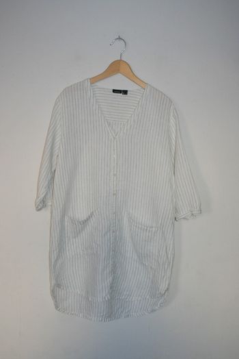 Robe chemise rayée manches 3/4 Esmara taille 46