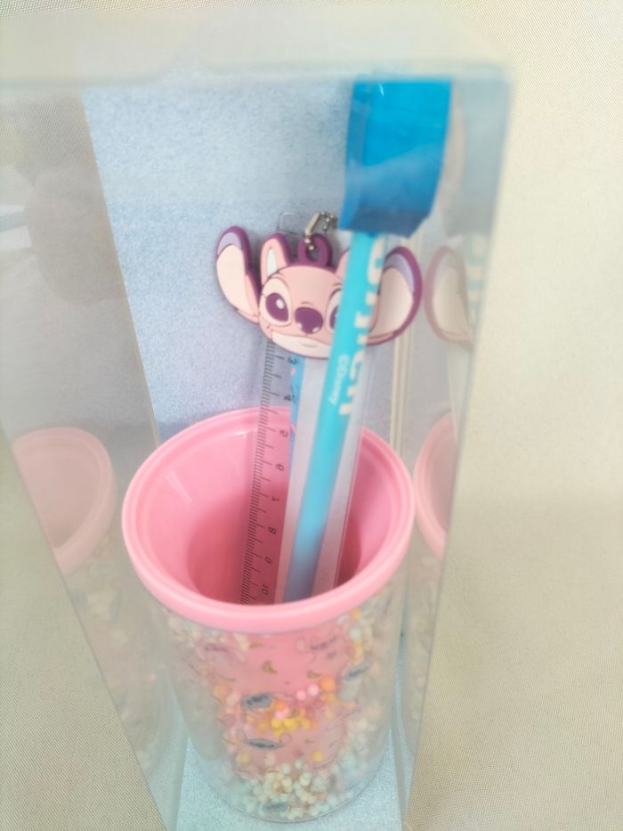 🩷 Pot à crayons + 3 PCS Stitch - Disney - Neuf 🩷 - photo numéro 2