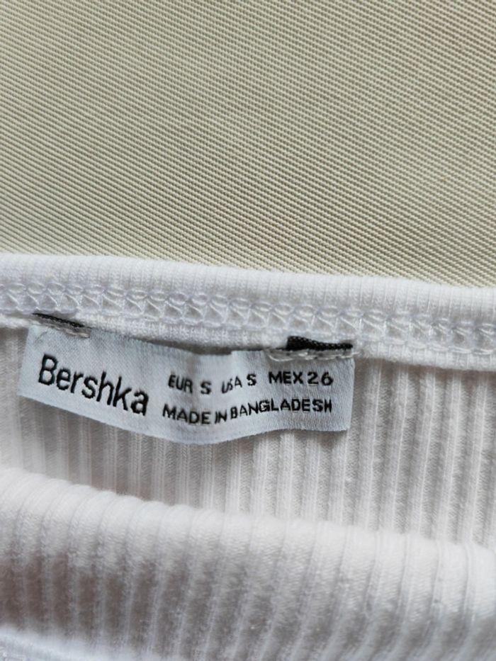 Robe blanche, taille S, Bershka - photo numéro 3