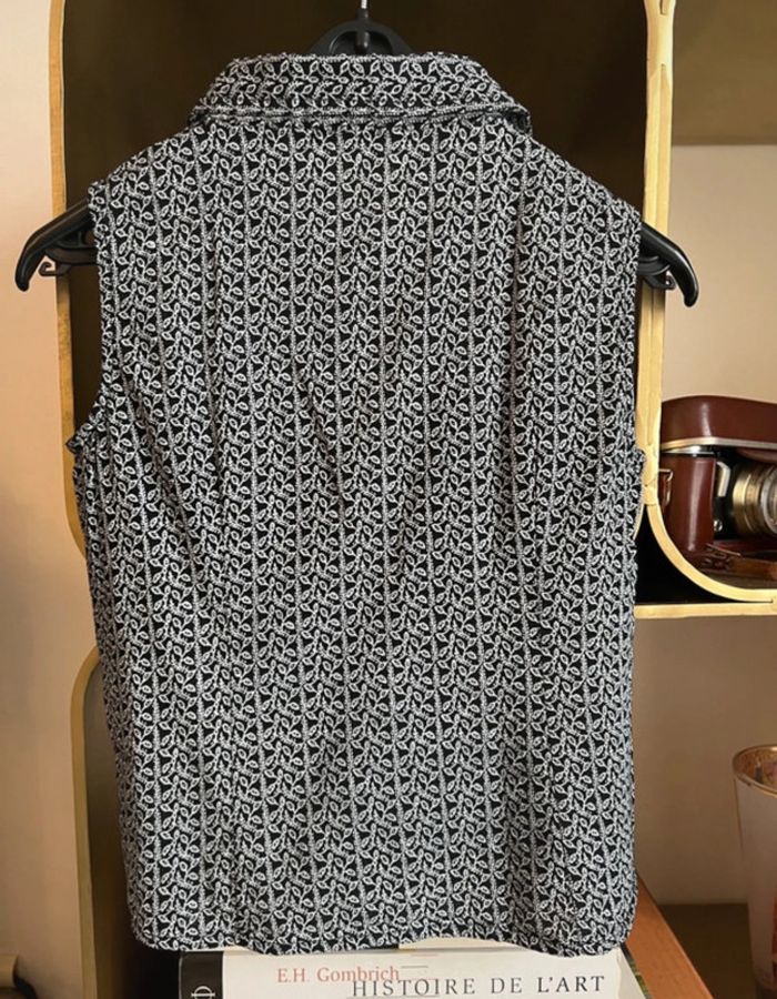 Chemise sans manches motif floral fermeture nœud 6 ans - Zef - photo numéro 5