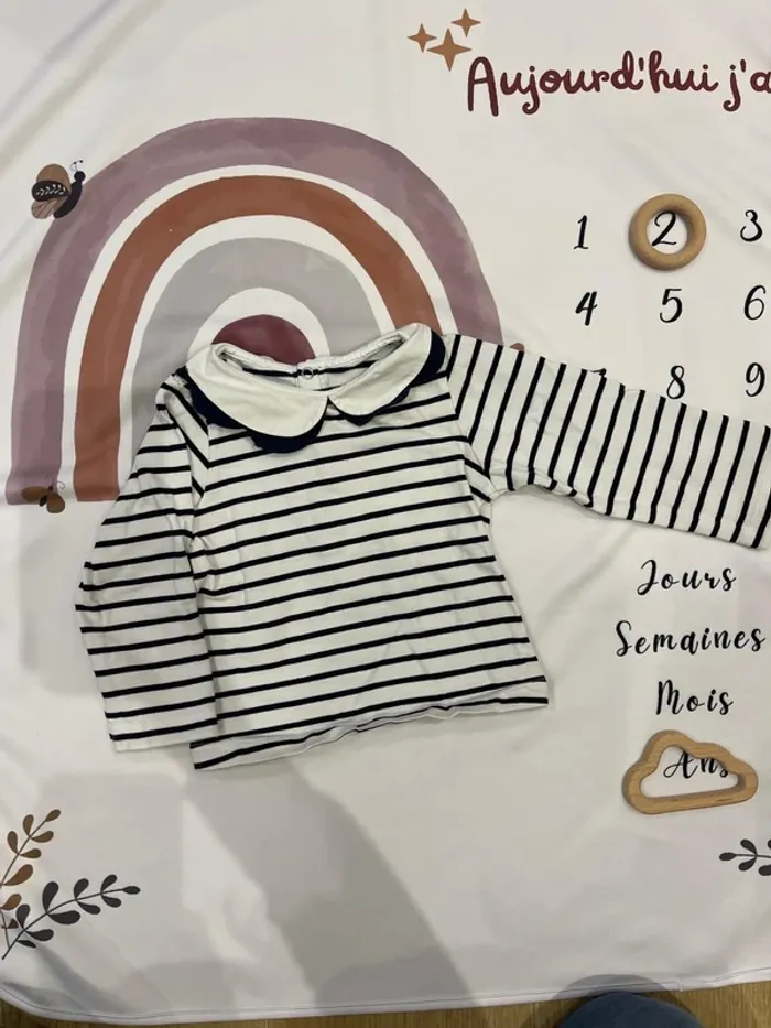 T-shirt manches longues bébé fille Jacadi – 24 mois