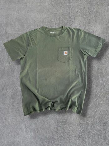 T-shirt Carhartt vert kaki 100% coton - M