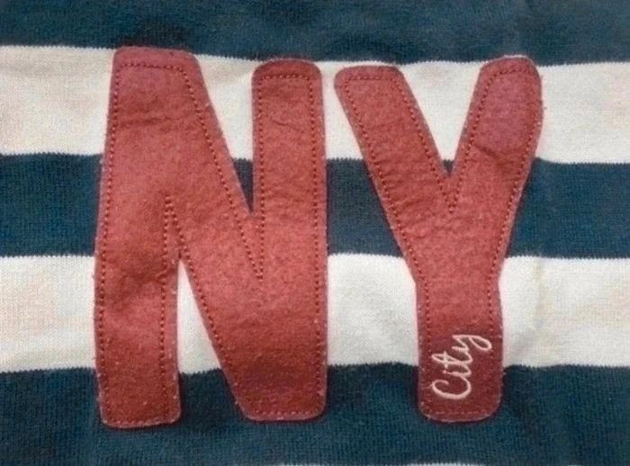 Pull col rond rayé bleu marine, blanc et bordeaux Tissaia 3 ans - photo numéro 2