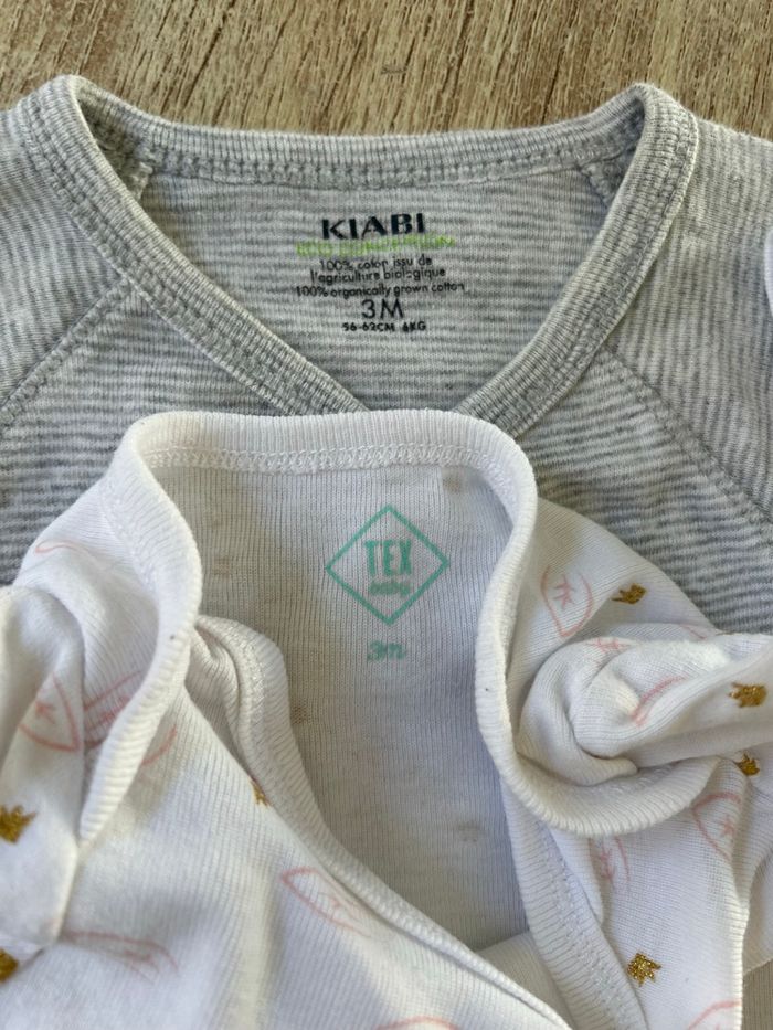 5 bodies manches courtes bébé fille - photo numéro 2