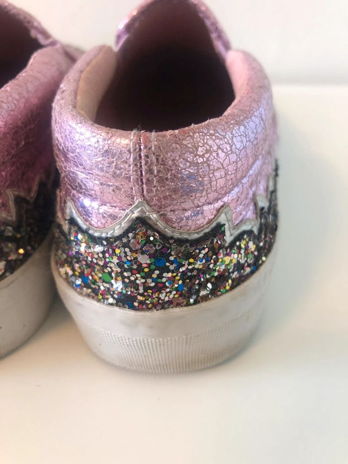 Sneakers roses pailletées - photo numéro 7