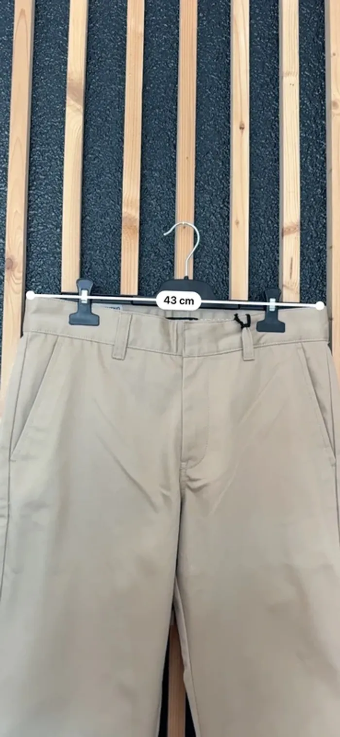 Chino droit BZB – Beige – Taille 40 – Neuf - photo numéro 7
