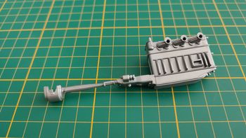 Partie moteur 2 pièce miniature Bburago Burago Mercedes-Benz SSK 1928 1/24 1/24e 1/24ème #C07