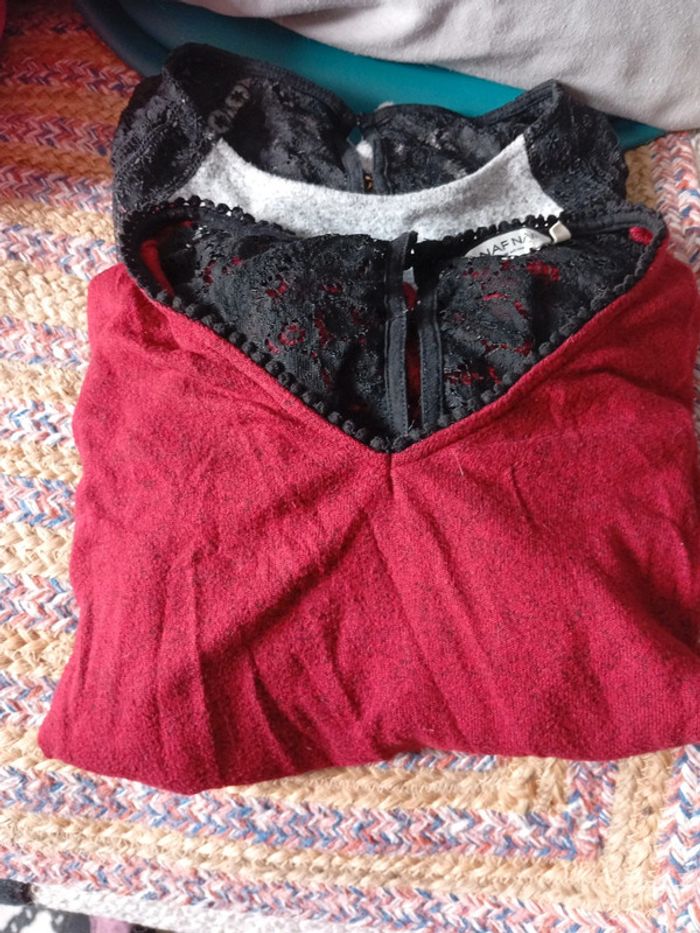 Lot 2 pulls légers femme Naf Naf