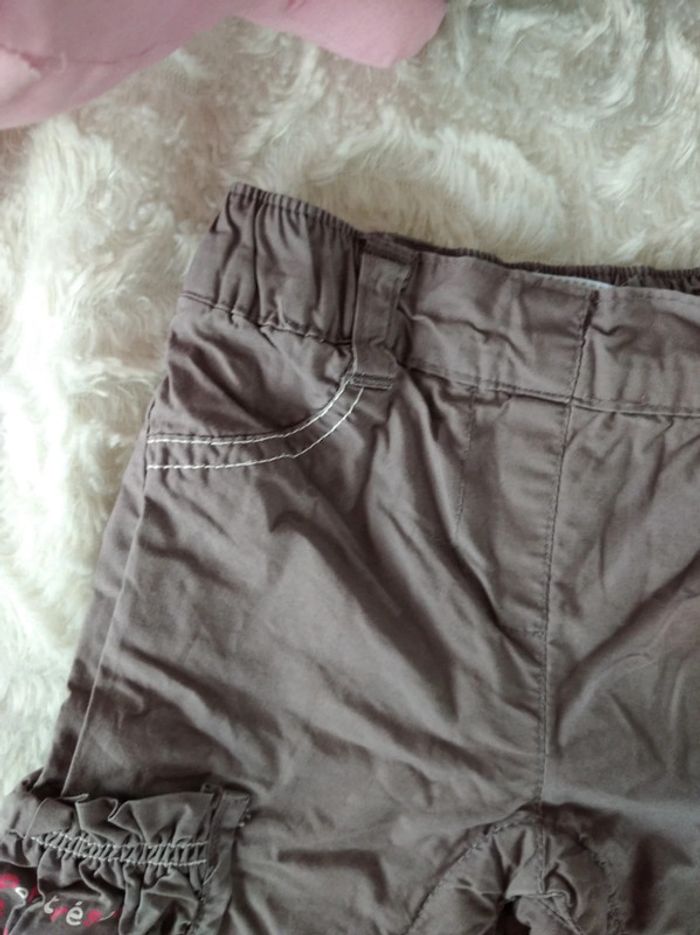 Pantalon doublé Fille 6 mois "Le petit trésor de maman" Lapin cœur Petit Kimbaloo - photo numéro 3