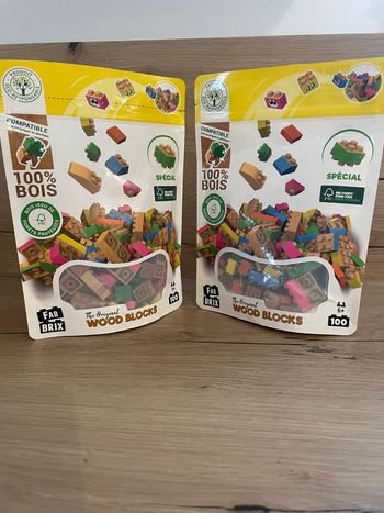 Lot Wood Blocks - Lego