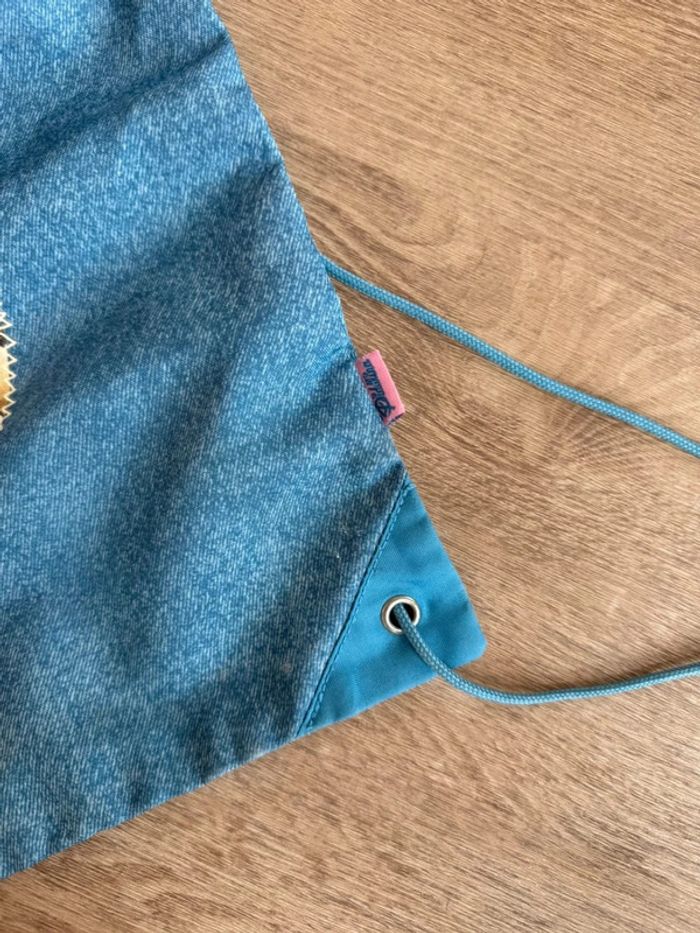 Sac à dos cartable Diddlina bleu rose - photo numéro 4