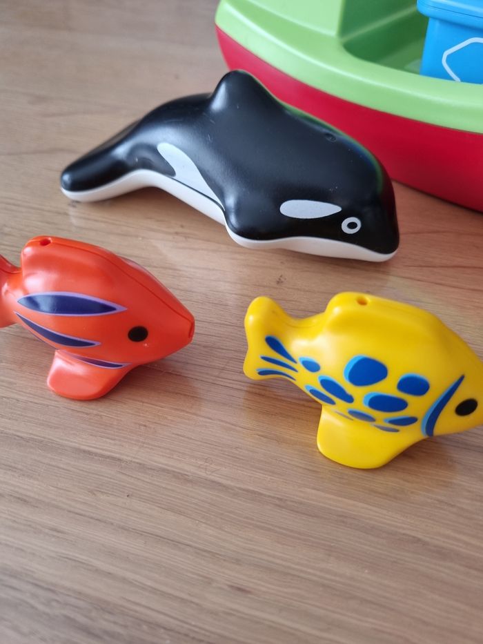 Gros bateau de pêche playmobil 1.2.3 complet - photo numéro 3