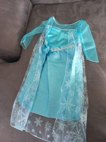 Robe déguisement elsa reine des neiges 3/4 ans
