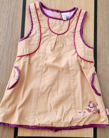 Robe aubisou marron clair 6 mois