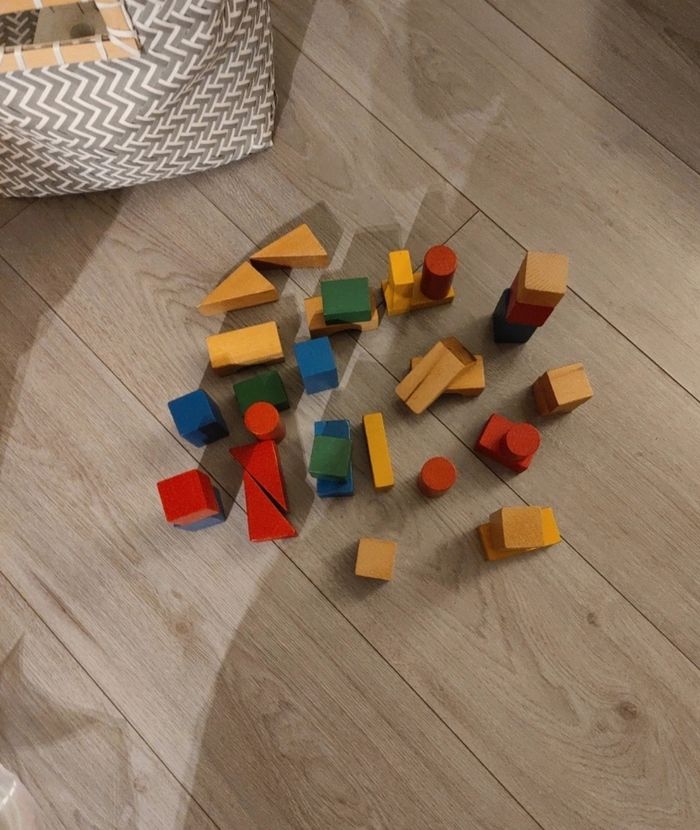 Jeu de construction en bois multiples formes - photo numéro 3