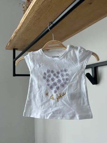 Teeshirt Verbaudet fleurs 6 mois