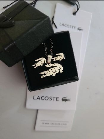 Parrure lacoste argenté 