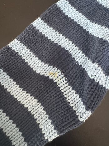 Pull Gap rayé bleu épais