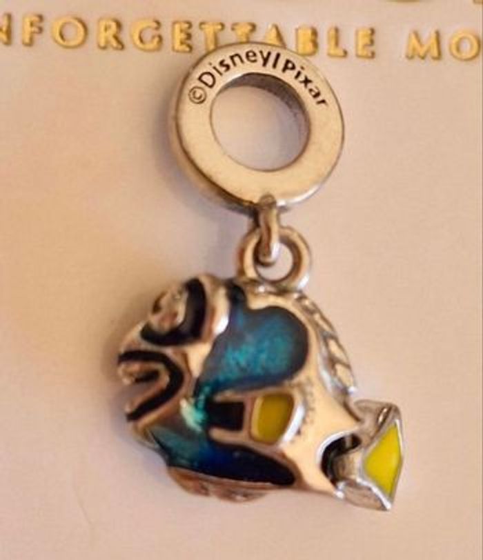 Charm Pandora Poisson émail bleu & jaune — S925 ALE - photo numéro 2