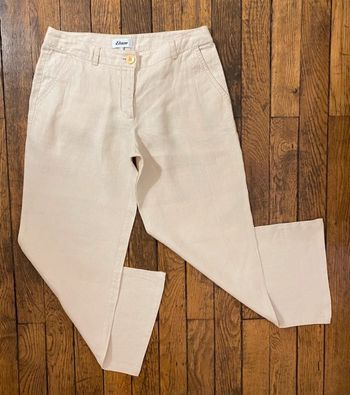 Pantalon léger Etam taille 36/38 100% lin