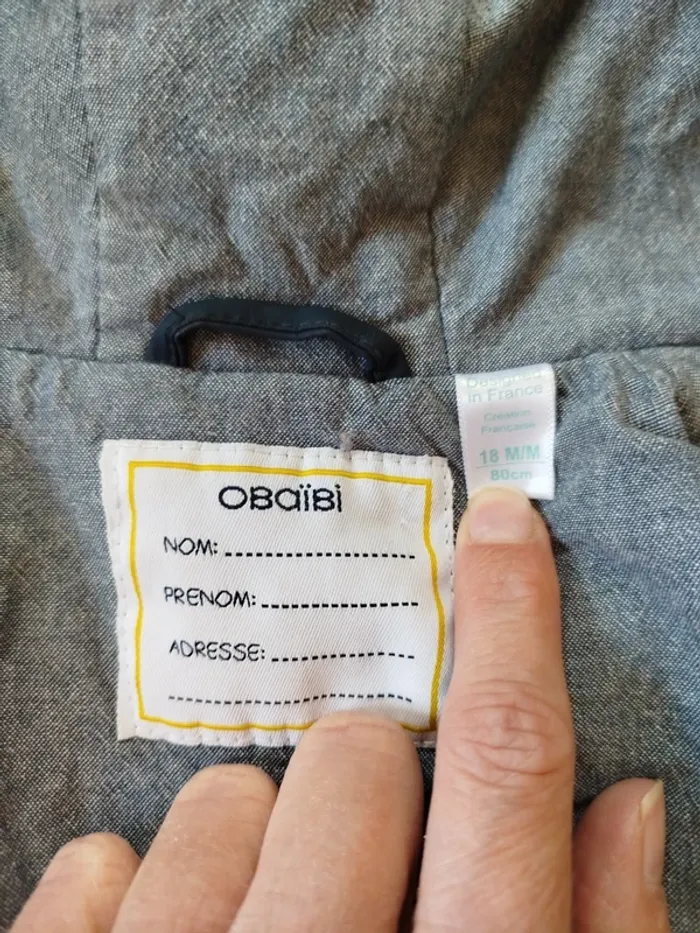 Veste bébé garçon 18 mois Obaibi - photo numéro 4